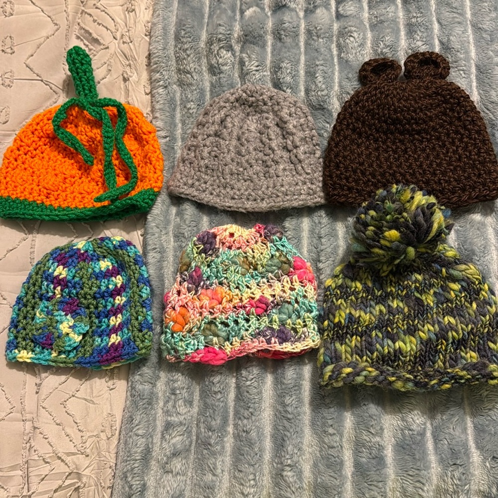 Lot of premie & newborn hats